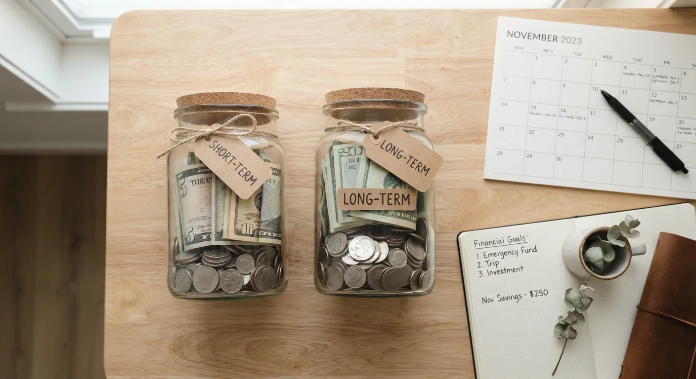 Short-Term vs. Long-Term Savings Goals: Structuring Your Money Around Your Timeline