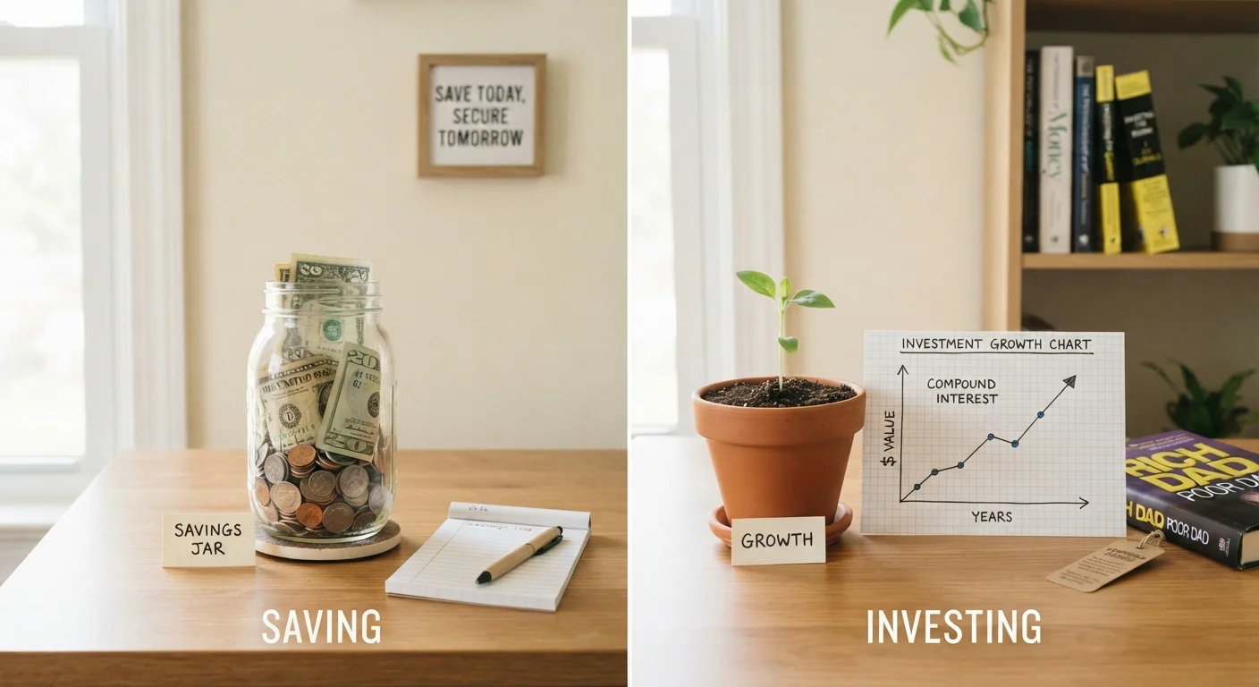The Real Difference Between Saving and Investing — and When Each One Applies