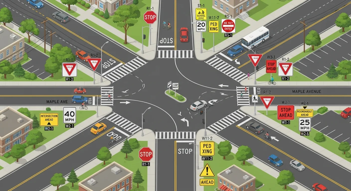 Traffic Sign Shapes and Colors: A Driver's Quick Reference